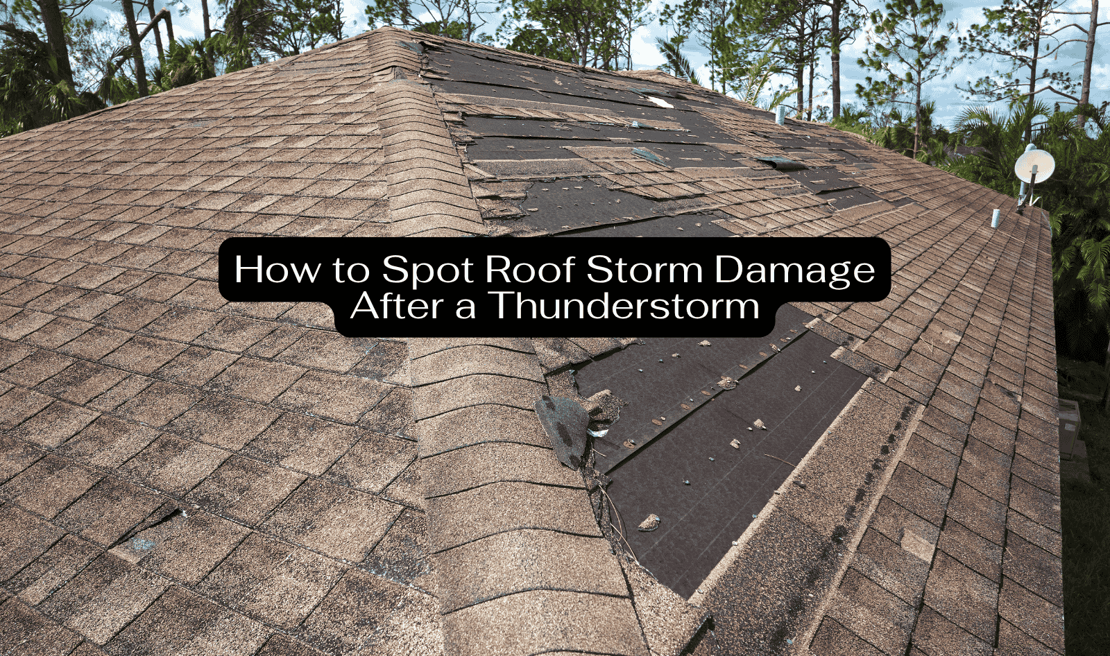 How to Spot Roof Storm Damage After a Thunderstorm