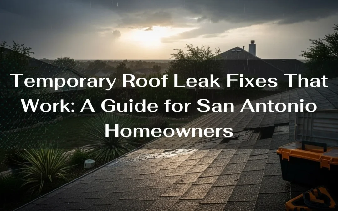 Temporary Roof Leak Fixes That Work: A Guide for San Antonio Homeowners