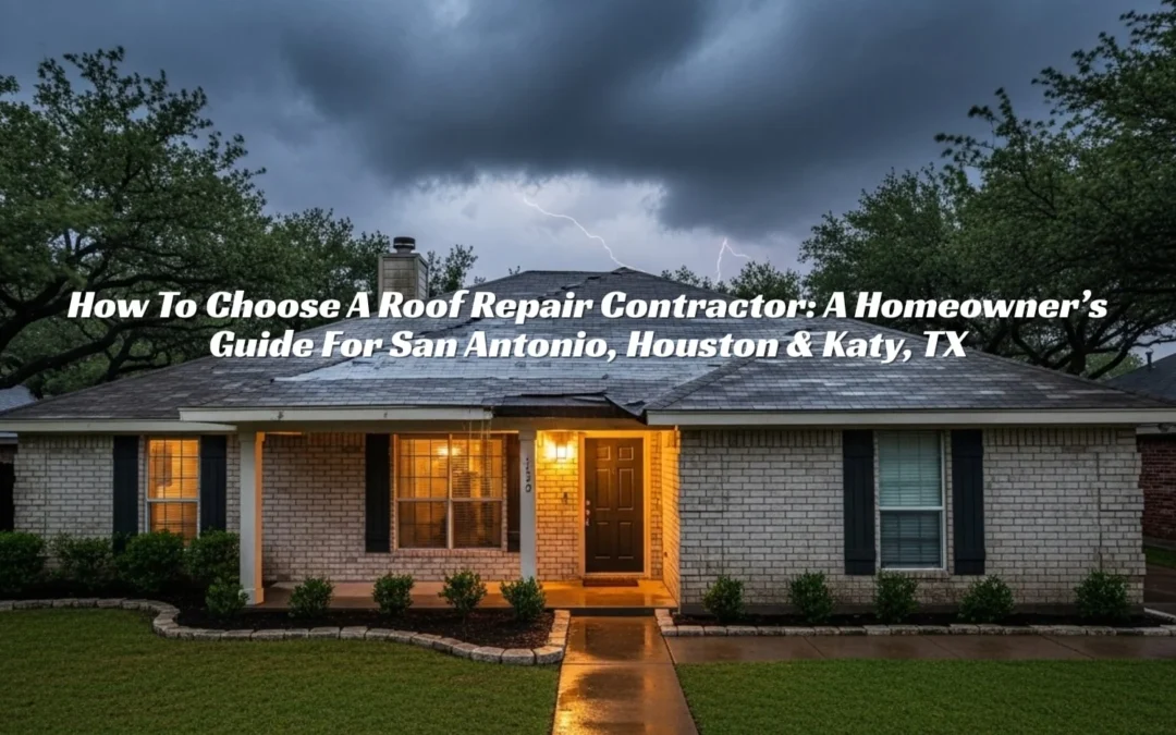How To Choose A Roof Repair Contractor: A Homeowner’s Guide For San Antonio, Houston & Katy, TX