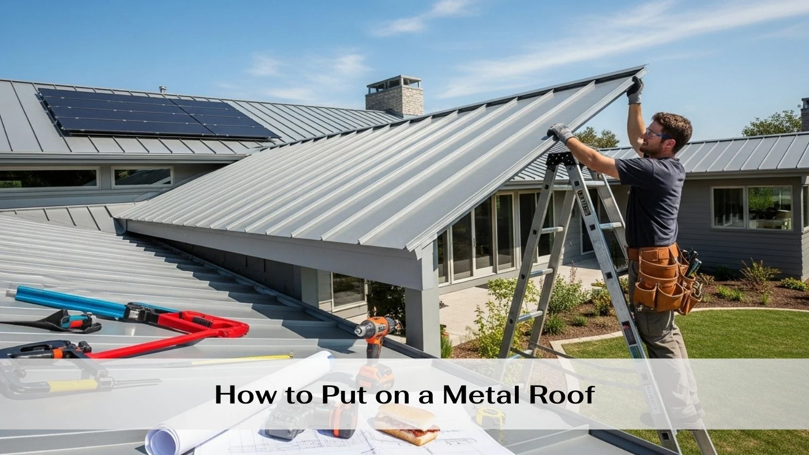 How to Put on a Metal Roof-min How to Put on a Metal Roof